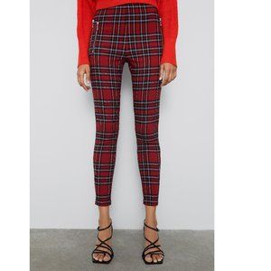 Red Plaid Leggings